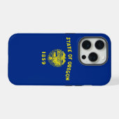 iPhone 15 Pro Case-Mate, Oregon vlag Hoesje (Achterkant horizontaal)