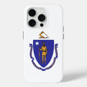 iPhone 15 Pro Case-Mate, vlag van Massachusetts Case
