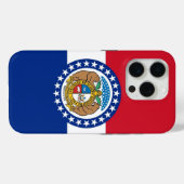 iPhone 15 Pro Case-Mate, vlag van Missouri Case-Mate iPhone Case (Achterkant (horizontaal))