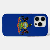 iPhone 15 Pro Case-Mate, vlag van Pennsylvania Case-Mate iPhone Case (Achterkant (horizontaal))