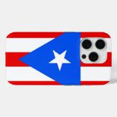 iPhone 15 Pro Case-Mate, vlag van Puerto Rico Case-Mate iPhone Case (Achterkant (horizontaal))