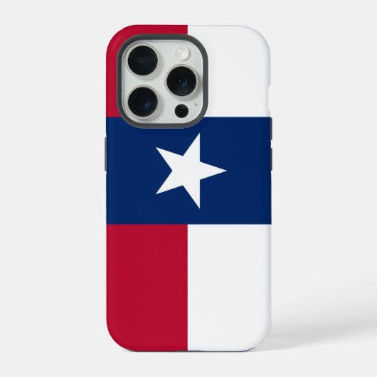 iPhone 15 Pro Case-Mate, vlag van Texas Hoesje (Achterkant)