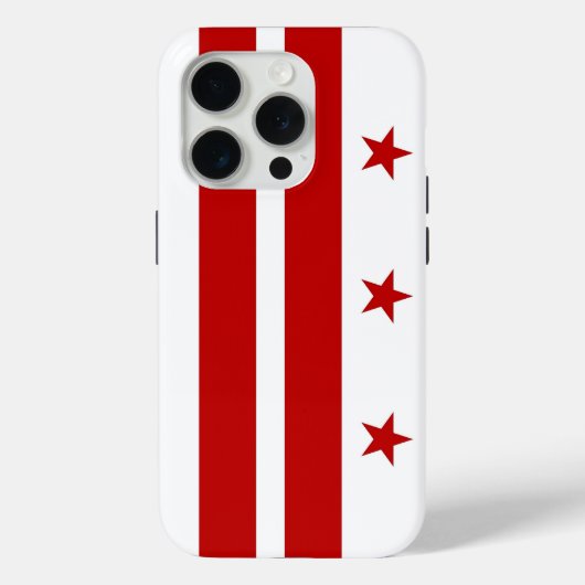 iPhone 15 Pro Case-Mate, vlag van Washington DC Case-Mate iPhone Case (Achterkant)