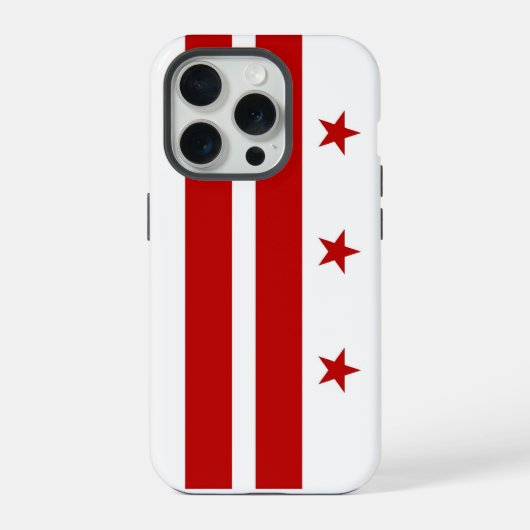 iPhone 15 Pro Case-Mate, vlag van Washington DC Hoesje (Achterkant)