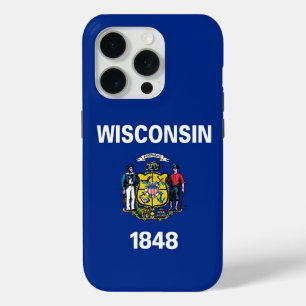 iPhone 15 Pro Case-Mate, vlag van Wisconsin Case