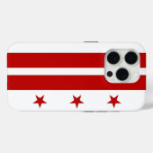 iPhone 15 Pro Case-Mate, Washington DC flag Case-Mate iPhone Case (Achterkant (horizontaal))