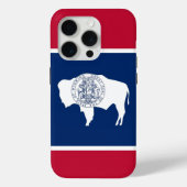 iPhone 15 Pro Case-Mate, Wyoming flag Case-Mate iPhone Case (Achterkant)