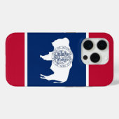 iPhone 15 Pro Case-Mate, Wyoming flag Case-Mate iPhone Case (Achterkant (horizontaal))