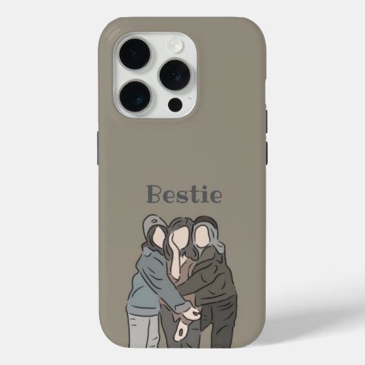 iPhone 15 Pro Hoesje cadeau voor Bestie (Achterkant)
