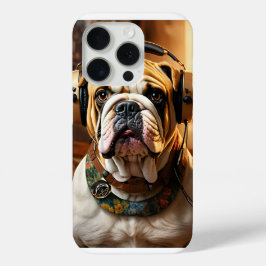 iPhone 15 Pro Hoesje met Bold Bulldog Design