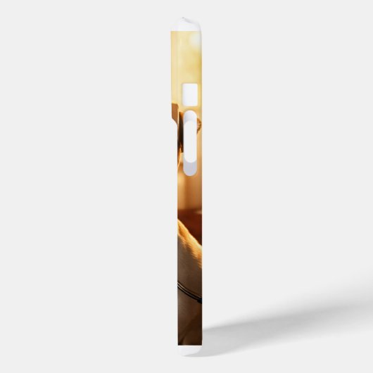 iPhone 15 Pro Hoesje met Bold Bulldog Design (Achterkant / Links)