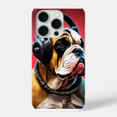 iPhone 15 Pro Hoesje met Bulldog Graphic (Achterkant)