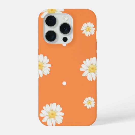 Iphone 15 Pro Hoesje Oranje Kleur Case Design (Achterkant)