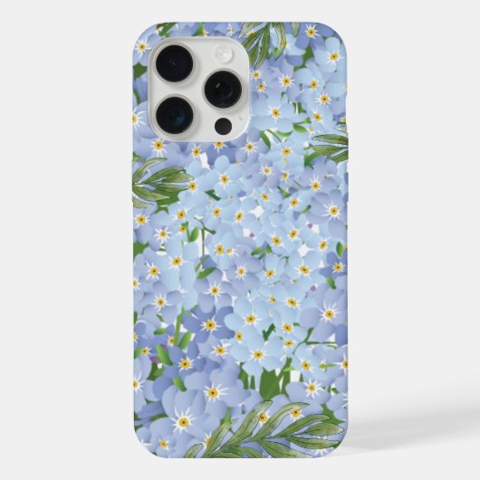 iPhone 15 pro max bloemenhoesje iPhone Hoesje (Achterkant)