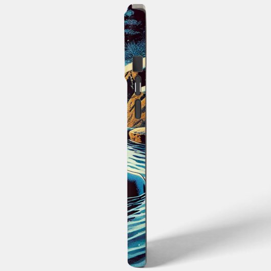 iPhone 15 Pro Max Hoesje - Jonge mannen in onsen (Achterkant / Links)