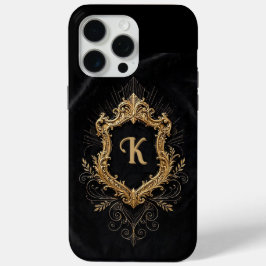 iPhone 15 Pro Max Hoesje • Monogram Elegant Goud