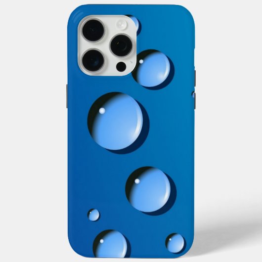 iPhone 15 pro max hoesje watercirkel kleurpatroon (Achterkant)