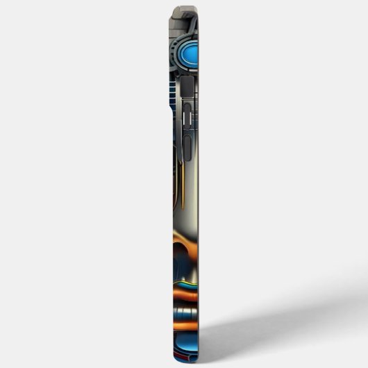 iPhone 15 pro max hoesje wetenschap en technologie (Achterkant / Links)