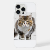 IPhone 15 pro max: kattenhoesontwerp iPhone Hoesje (Achterkant)