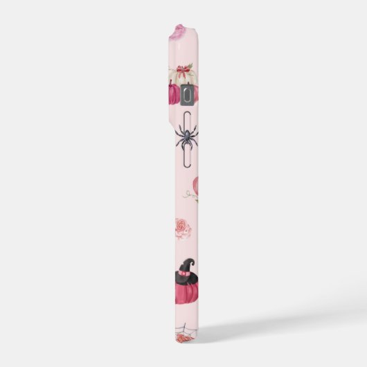 iPhone 15 Pro Pink Pumpkin Theme iPhone Hoesje (Linkerkant)