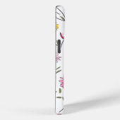 iPhone 15 Telefoon Case Elegant Roze Bloemen Desig (Achterkant / Rechts)