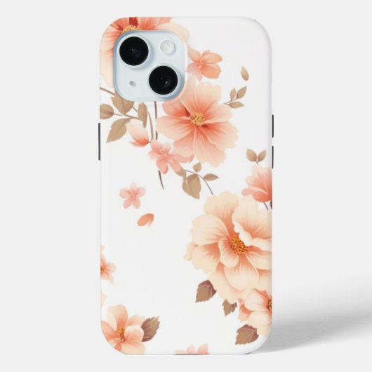 iPhone 15 Telefoonhoesje Eenvoudig Elegant Bloemen Case-Mate iPhone Case (Achterkant)