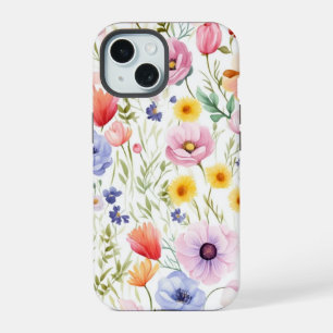 iPhone 15 Telefoonhoesje met Wildflower Floral Des Case