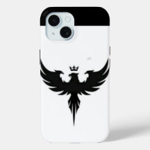 "iPhone 15 White & Eagle Design Hoesje - Vet en El