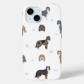 iPhone 15 zware hoesjes aussiedoodle (Achterkant)