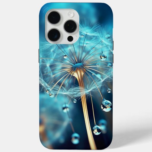 iPhone 15Pro Max hoesje blauw kleur meeldraad van  (Achterkant)