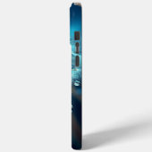 iPhone 15Pro Max hoesje blauw kleur meeldraad van  (Achterkant / Links)