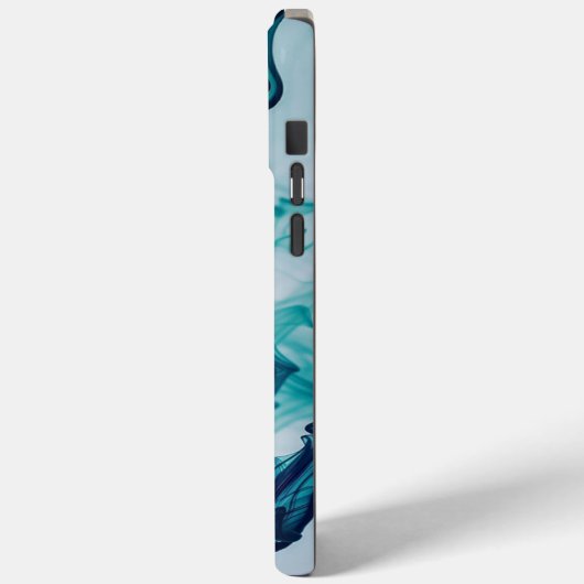 iPhone 15Pro Max hoesje blauw rook beste ontwerp p (Achterkant / Links)