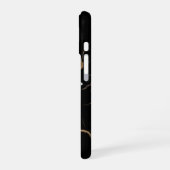iPhone 16 Black Gold Marble Motivational Case  Hoesje (Linkerkant)