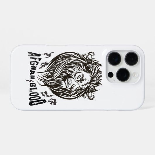  iPhone 16 Case Afghan Blood Lion iPhone Hoesje (Achterkant horizontaal)