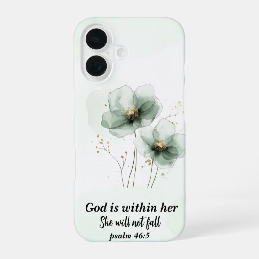 Iphone 16 case, Biblical phrase Hoesje (Achterkant)