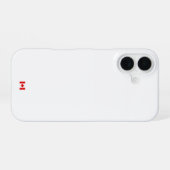 iPhone 16 Case Hoesje (Achterkant horizontaal)