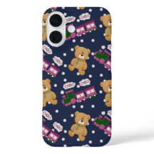 Iphone 16 Choo choo train bear case