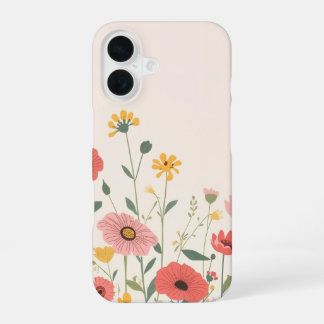 IPhone 16 cute floral case iPhone 16 Hoesje