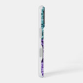 Iphone 16 Gliter telefoonhoesje met een roos. Hoesje (Rechterkant)