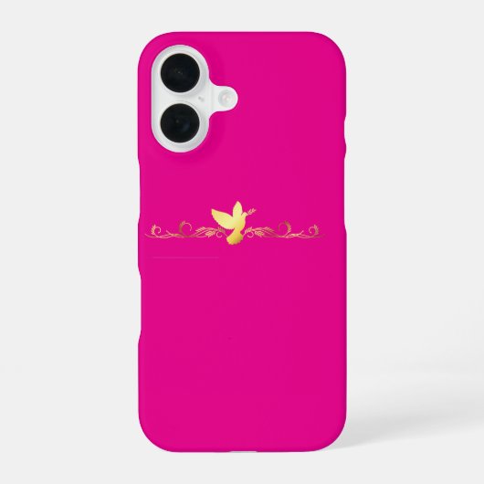 iPhone 16 "Gouden Duif" Hoesje (Achterkant)