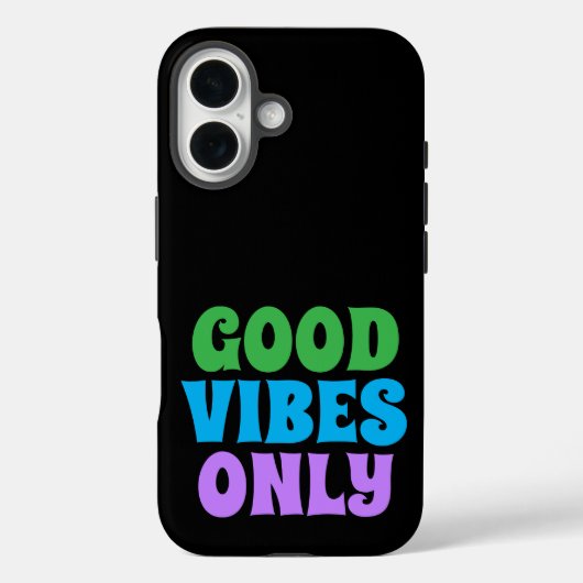 iPhone 16 hoesje alleen goede vibes (Achterkant)