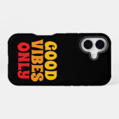 iPhone 16 hoesje good vibes only (Achterkant horizontaal)