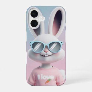 iPhone 16 hoesje Ik hou van konijnenwortel