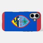 iPhone 16 Hoesje-Mate met Guam-vlag Case-Mate iPhone Case (Achterkant (horizontaal))