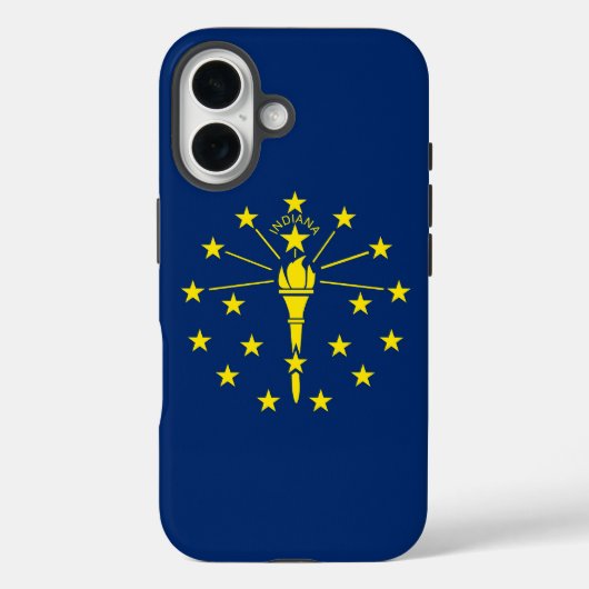 iPhone 16 Hoesje-Mate met vlag van Indiana Case-Mate iPhone Case (Achterkant)