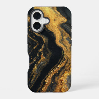 iPhone 16 Hoesje met Schilderstijl Abstract Ontwer
