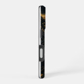 iPhone 16 Hoesje met Schilderstijl Abstract Ontwer (Rechterkant)