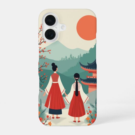 iPhone 16 hoezen (KoreaanseCultuur) Hoesje (Achterkant)