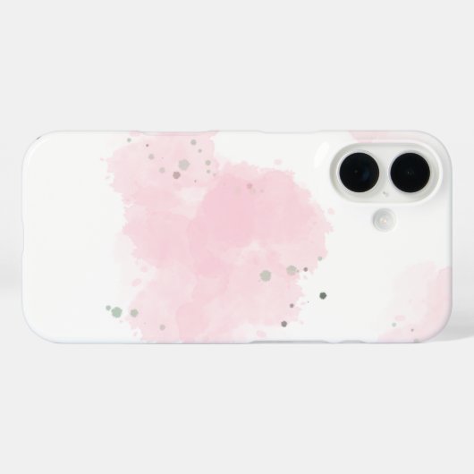 Iphone 16 pink cute case (Achterkant (horizontaal))