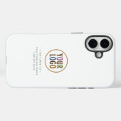 iPhone 16 Plus stevige hoes Mate aangepast bedrijf (Achterkant (horizontaal))